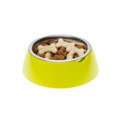 Ferplast Jolie Kedi ve Köpekler için Çelik Mama ve Su Kabı Yeşil 500 ml S