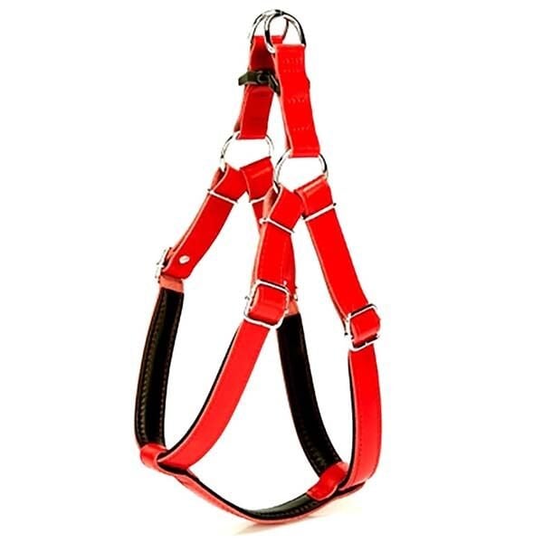 Doggie Firstclass Deri Ronin Köpek Göğüs Tasması Xlarge Kırmızı 2.5x65-75 Cm