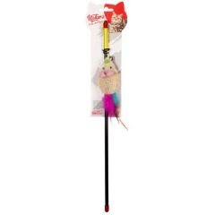 Natura Ptc-053 Doğal Sünger Fare Kedi Olta Oyuncağı 45 Cm