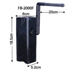 Dophin FB 2000F Akvaryum İç Filtre 400 L/h