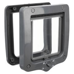 Trixie 4 Yönlü Kedi Kapısı Gri 20x22 Cm