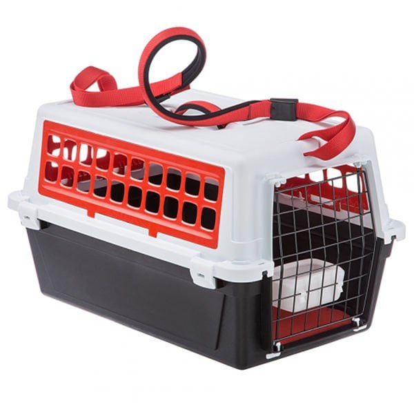 Ferplast Atlas 10 Askılı Kedi ve Köpek Taşıma Çantası Siyah/Turuncu 32x48x29 Cm