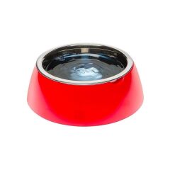 Ferplast Jolie Kedi ve Köpekler için Çelik Mama ve Su Kabı Kırmızı 850 ml M