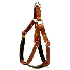 Doggie Fırstclass Deri Ronın Köpek Göğüs Tasması XxLarge Kahverengi 3x70-80 Cm