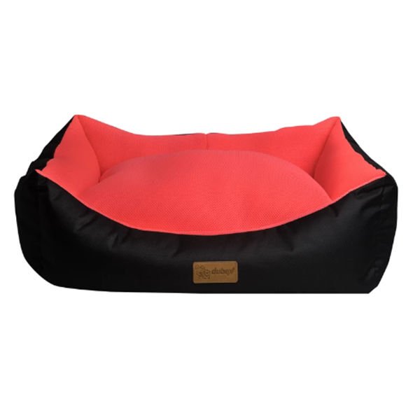 Dubex Dondurma Dikdörtgen Köpek ve Kedi Yatağı Siyah/Pembe Xlarge 95x70x22 Cm