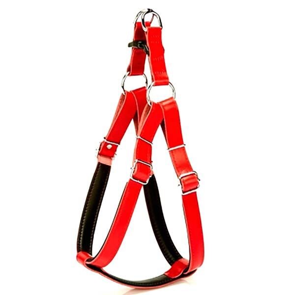 Doggie Firstclass Deri Ronin Köpek Göğüs Tasması Xxlarge Kırmızı 3x70-80 Cm