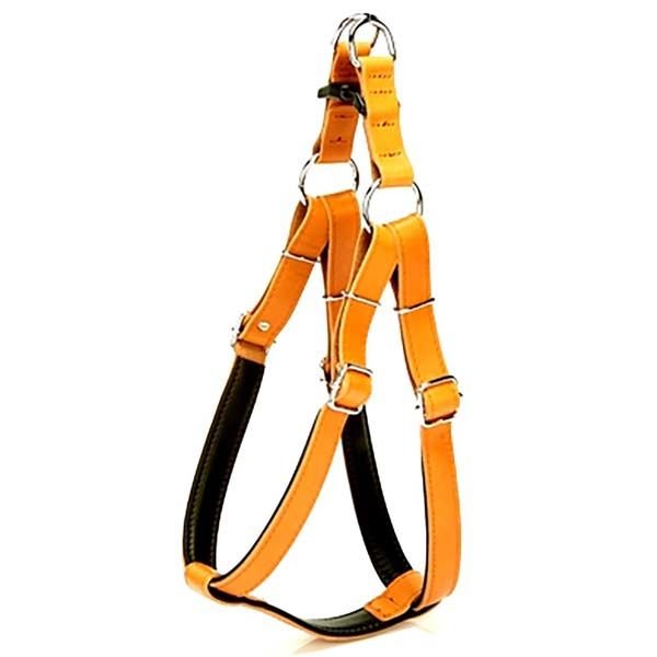 Doggie Fırstclass Deri Ronın Köpek Göğüs Tasması XxLarge Camel 3x70-80 Cm