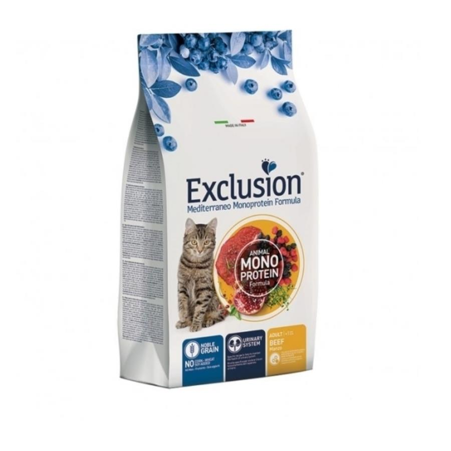 Exclusion Monoprotein Sığırlı ve Narlı Düşük Tahıllı Yetişkin Kedi Maması 1,5 Kg