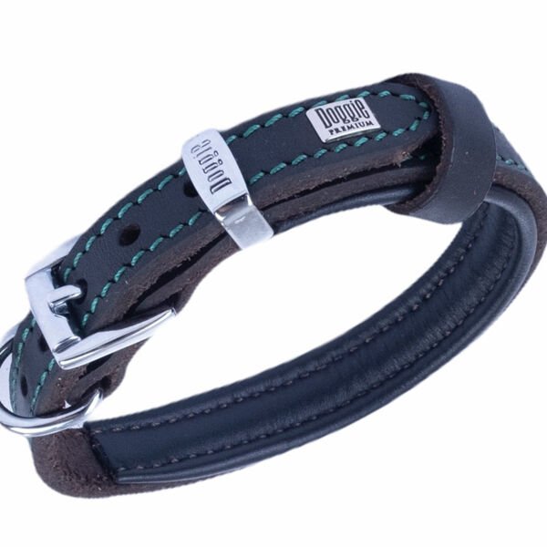 Doggie Yağlı Deri Köpek Boyun Tasması Small Kahverengi 1.5x20-25 Cm