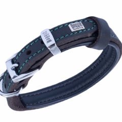 Doggie Yağlı Deri Köpek Boyun Tasması Small Kahverengi 1.5x20-25 Cm