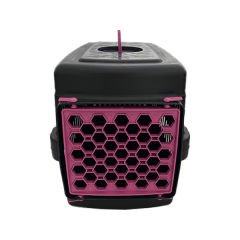 Petzz Küçük Irk Köpek ve Kedi Taşıma Çantası Pembe Kulplu 31x48x31.5 Cm