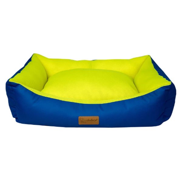 Dubex Dondurma Dikdörtgen Köpek ve Kedi Yatağı Bordo/Sarı Xlarge 95x70x22 Cm