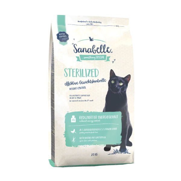Sanabelle Sterilised Tahılsız Patatesli Kümes Hayvanlı ve Ciğerli Kısırlaştırılmış Yetişkin Kedi Maması 2 Kg