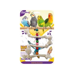 Euro Bird Üçlü İp Merdiven Kuş Oyuncağı Renkli