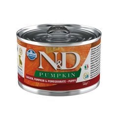 N&D Pumpkin Tavuklu ve Narlı Mini Irk Yavru Konserve Yaş Köpek Maması 140 Gr