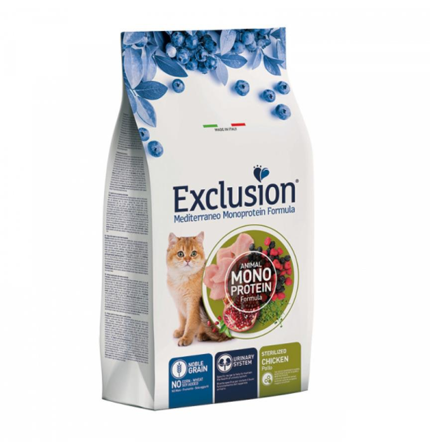 Exclusion Monoprotein Tavuklu ve Narlı Düşük Tahıllı Kısırlaştırılmış Kedi Maması 12 Kg