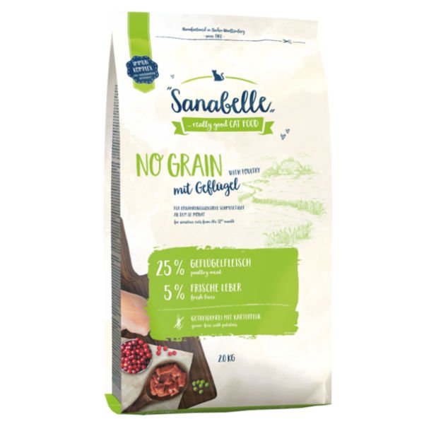 Sanabelle Tahılsız Kümes Hayvanlı Yetişkin Kedi Maması 2 Kg