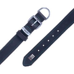 Doggie Yağlı Deri Köpek Boyun Tasması Medium Kahverengi 3x42-50 Cm