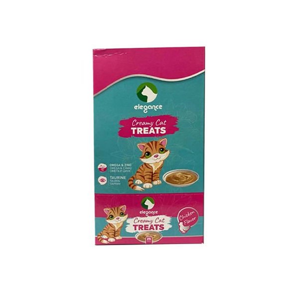 Elegance Creamy Treats Tavuklu Sıvı Kedi Ödülü 15 Gr 25 Adet
