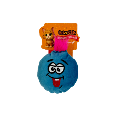 PetzzCats Mino Matatabi ve Çıngırak Sesli Peluş Kedi Oyuncağı Mavi 13x11 Cm