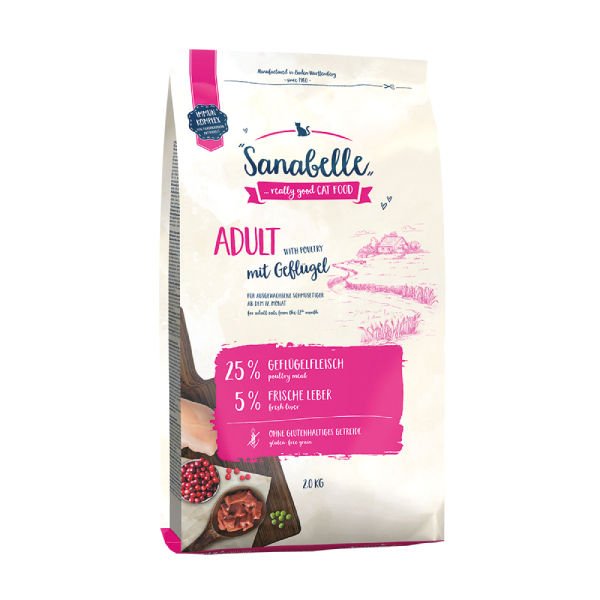 Sanabelle Kümes Hayvanlı Yetişkin Kedi Maması 2 Kg
