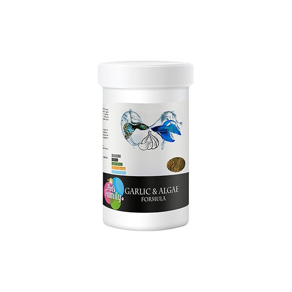 Pets Family Garlic ve Algae Granül Tropikal Balık Yemi 100 Ml 50 Gr