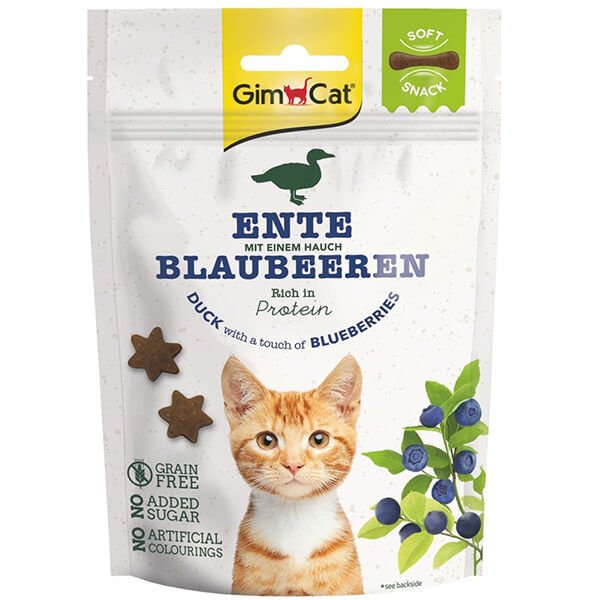 Gimcat Tahılsız Ördek ve Yabanmersinli Kedi Ödül Bisküvisi 60 Gr