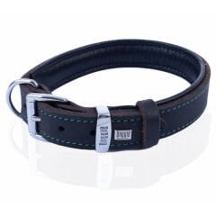 Doggie Yağlı Deri Köpek Boyun Tasması Large Kahverengi 3.5x52-60 Cm