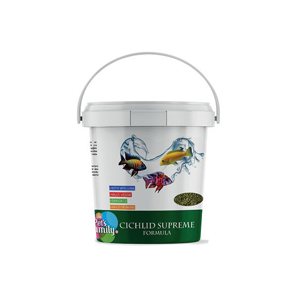 Pets Family Cichlid Supreme Granül Ciklet Balığı Yemi 250Ml