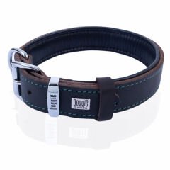 Doggie Yağlı Deri Köpek Boyun Tasması Large Kahverengi 4x47-55 Cm