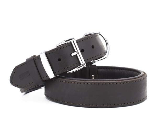 Doggie Yağlı Deri Köpek Boyun Tasması Large Kahverengi 4x52-60 Cm