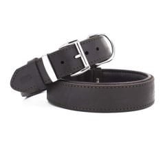 Doggie Yağlı Deri Köpek Boyun Tasması Large Kahverengi 4x52-60 Cm