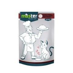 Master Jöleli Dana Etli Pouch Konserve Kedi Maması 80 Gr