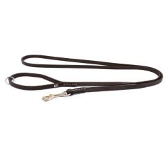 Doggie Yağlı Deri Eğitim Köpek Gezdirme Tasması Small Kahverengi 1.1x150 Cm