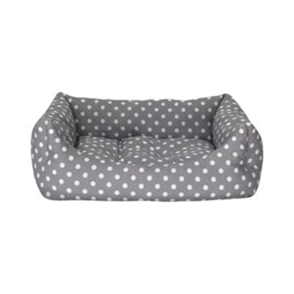 Pet Comfort Uniform Kedi ve Köpek Yatağı Gri Puantiyeli Xsmall 40x50 Cm