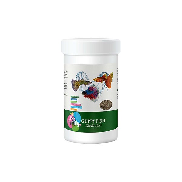 Pets Family Guppy Fish Granulat Lepistes Balığı Yemi 250 Ml