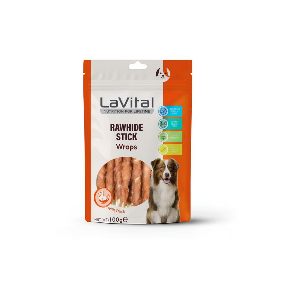 LaVital Ördek Etli Sarılı Çubuk Köpek Ödülü 100 Gr