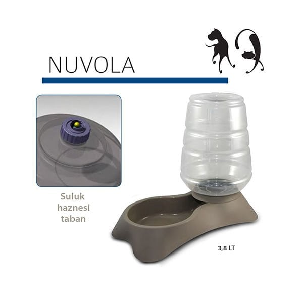 Mp Nuvola Kedi ve Köpek Hazneli Mama Kahverengi 3.8 Lt