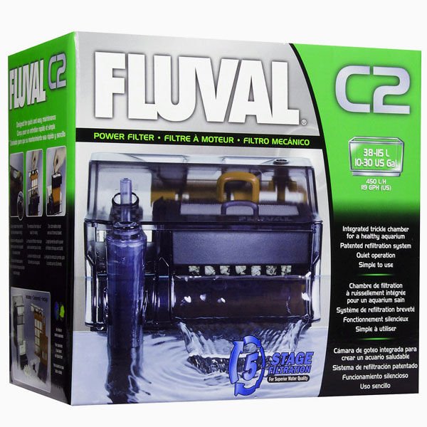 Fluval C2 Akvaryum Power Filtre 15.24x12.7x17.78 Cm 5W 400 Lt/h