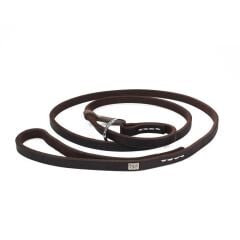 Doggie Yağlı Deri Boğma Eğitim Köpek Gezdirme Tasması Medium Kahverengi 1.5x160 Cm