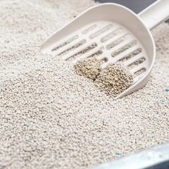 Trixie Kedi Kumu Plastik Küreği Kare Delikli Gri