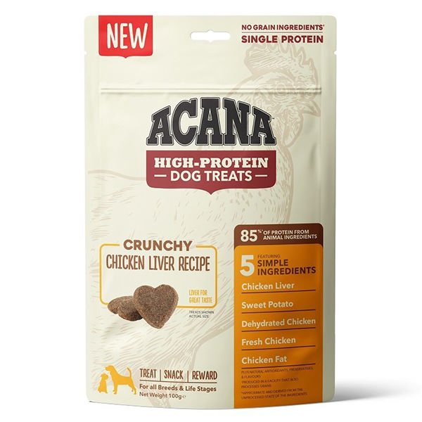 Acana Crunchy Yüksek Proteinli Tavuklu Köpek Ödülü 100 Gr