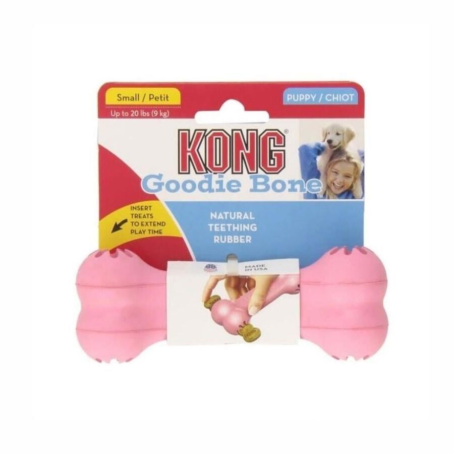 Kong Goodie Bone Kemik Şeklinde Çok Amaçlı Yavru Köpek Oyuncağı S