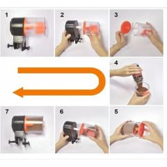 Chicos Biopro Auto Feeder Akvaryum Yemleme Makinesi Turuncu/Siyah