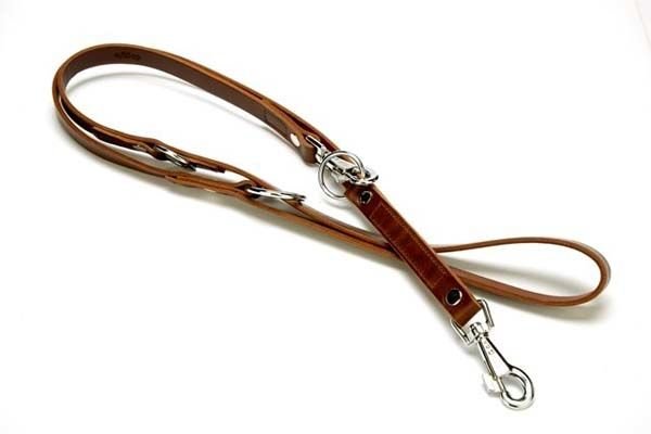 Doggie Classic Deri Köpek Gezdirme Tasması Medium Kahverengi 2x120-190 Cm