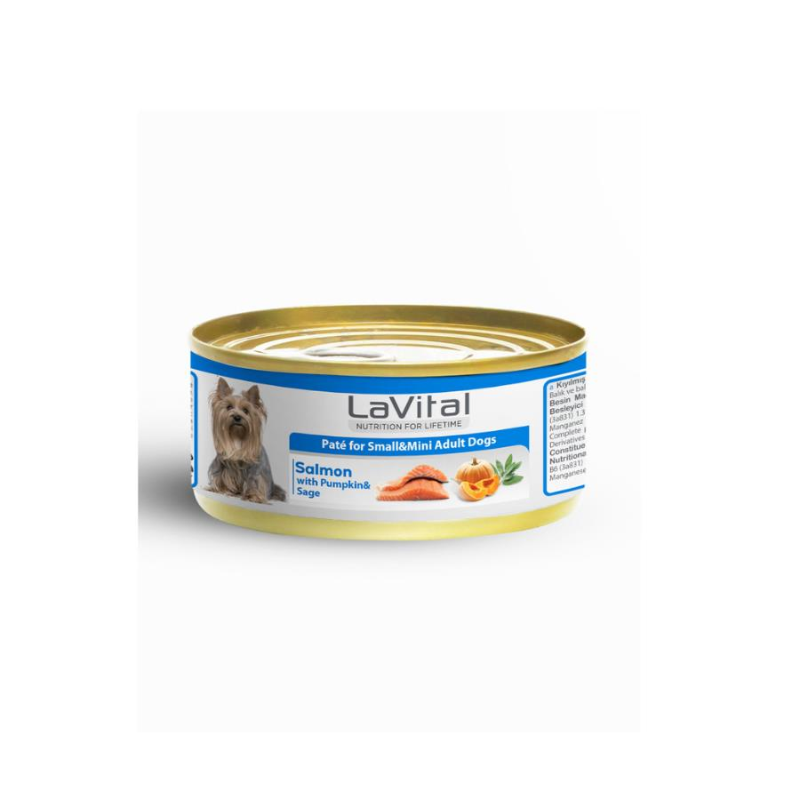 LaVital Somonlu Bal Kabaklı ve Ada Çaylı Küçük Irk Yetişkin Köpek Konservesi 85 Gr
