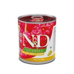 N&D Quinoa Bıldırcın ve Hindistan Cevizli Konserve Yaş Köpek Maması 285 Gr
