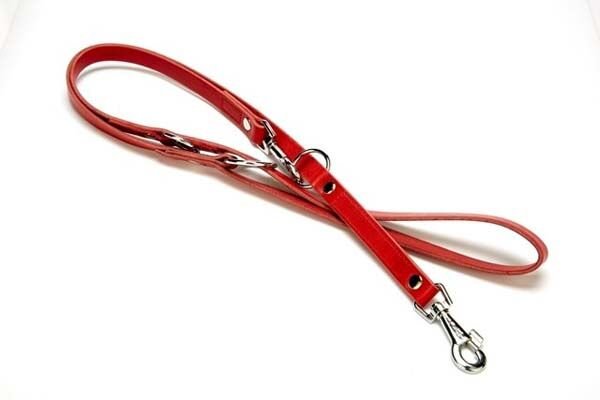 Doggie Classic Deri Köpek Gezdirme Tasması Medium Kırmızı 2x120-190 Cm
