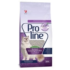 Proline Lavanta Kokulu Topaklanan Bentonit Kedi Kumu 1 Adet 20 Lt