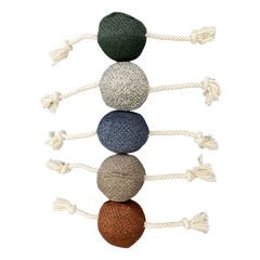 Pet Comfort İpli Top Köpek Oyuncağı Mavi 10x40 Cm